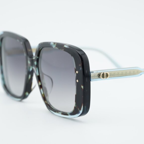 Dior DIORHIGHLIGHT S3F 28A1 Sunglasses Havana Square Frame, Smoke Lenses main image 11